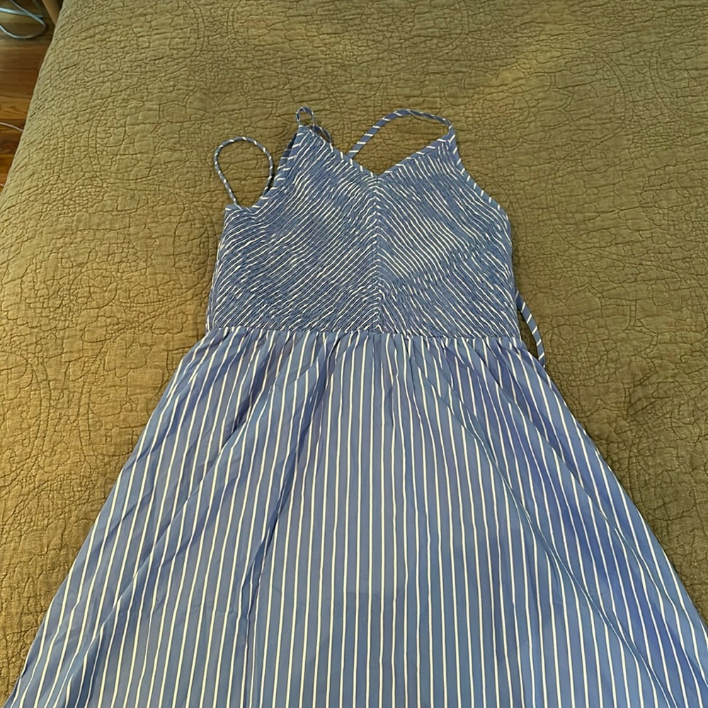 Striped midi dress